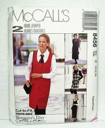 8456 MCCALLS 2 HR PULLOVER JUMPER LENGTHS, SHIRT PATTERN 4-8; 10-14 choice